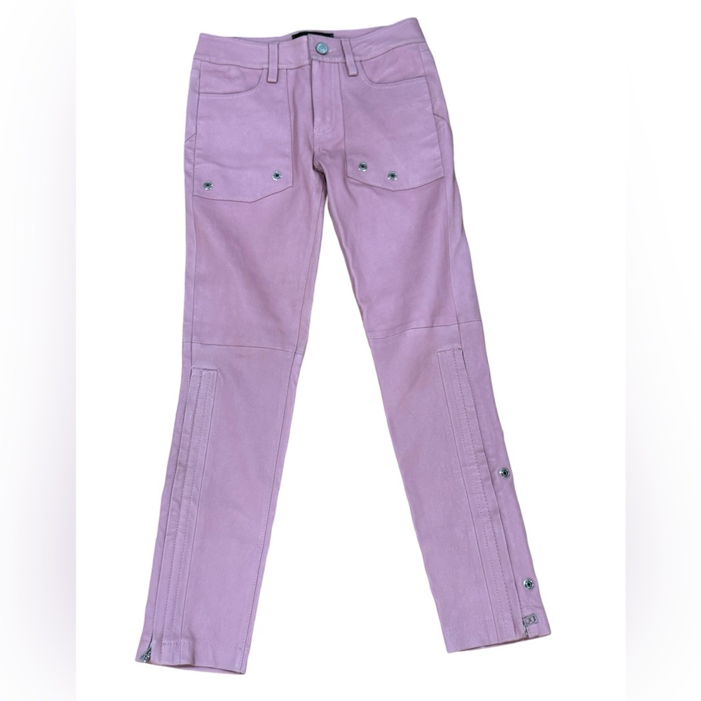 NWOT Zadig & Voltaire Pink Evron Leather Pants